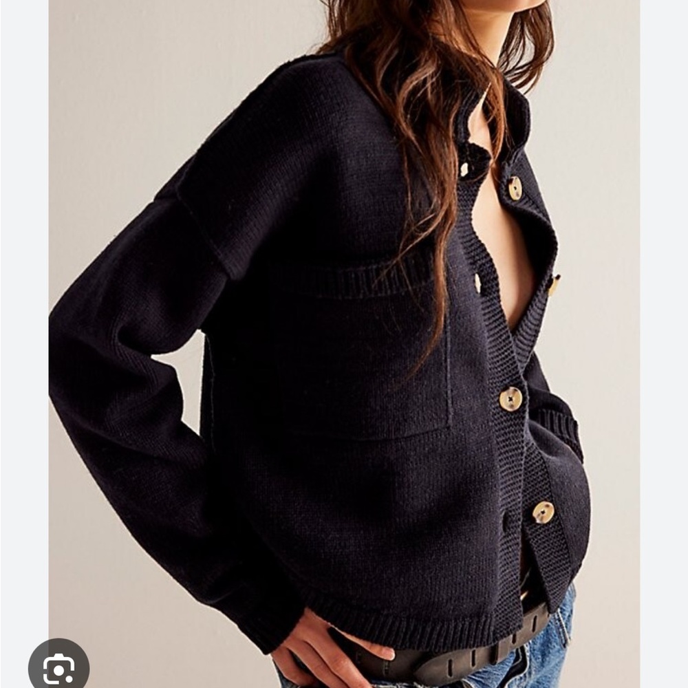 We the Free On the Isle Cardi in Black